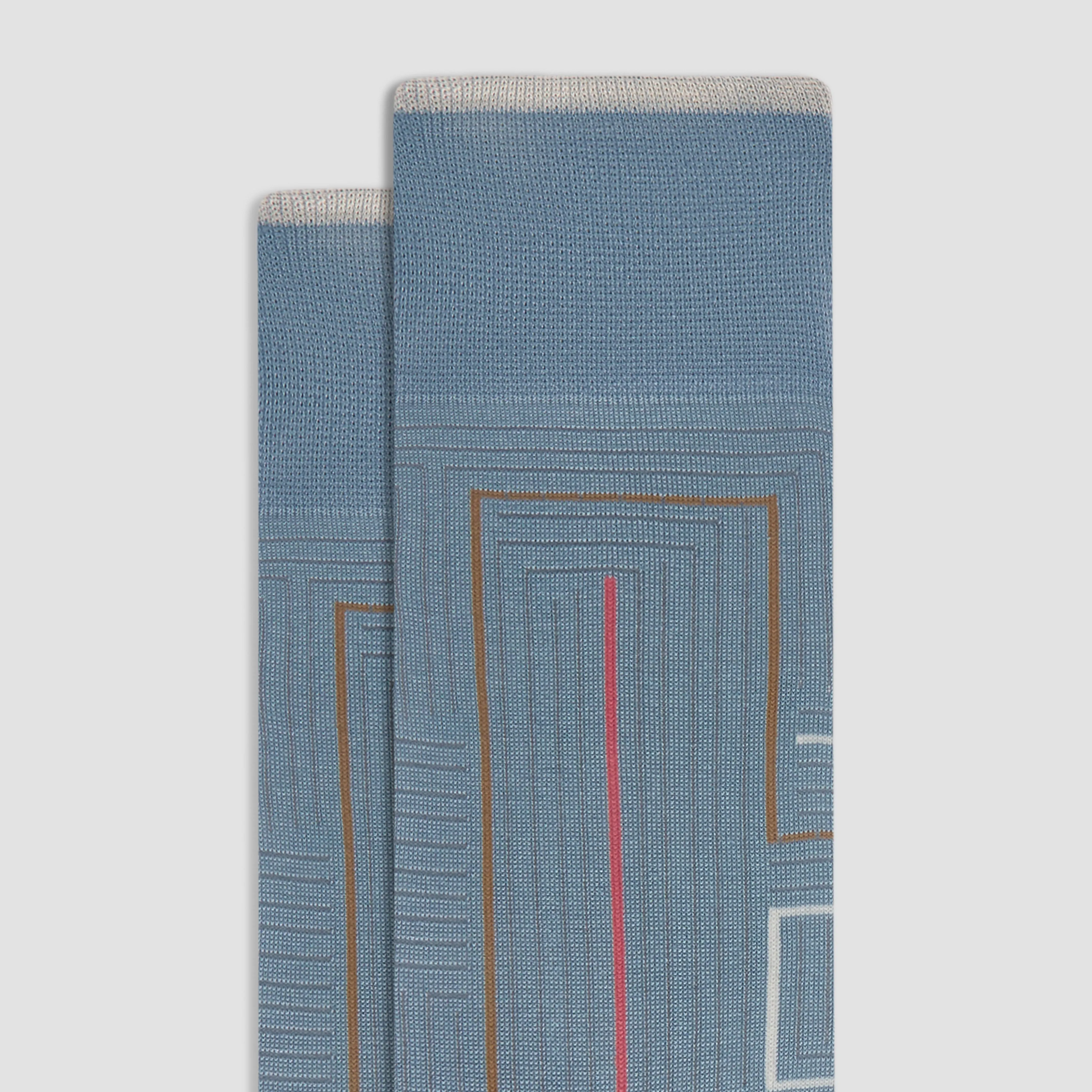 Geometric Mid-Calf Socks