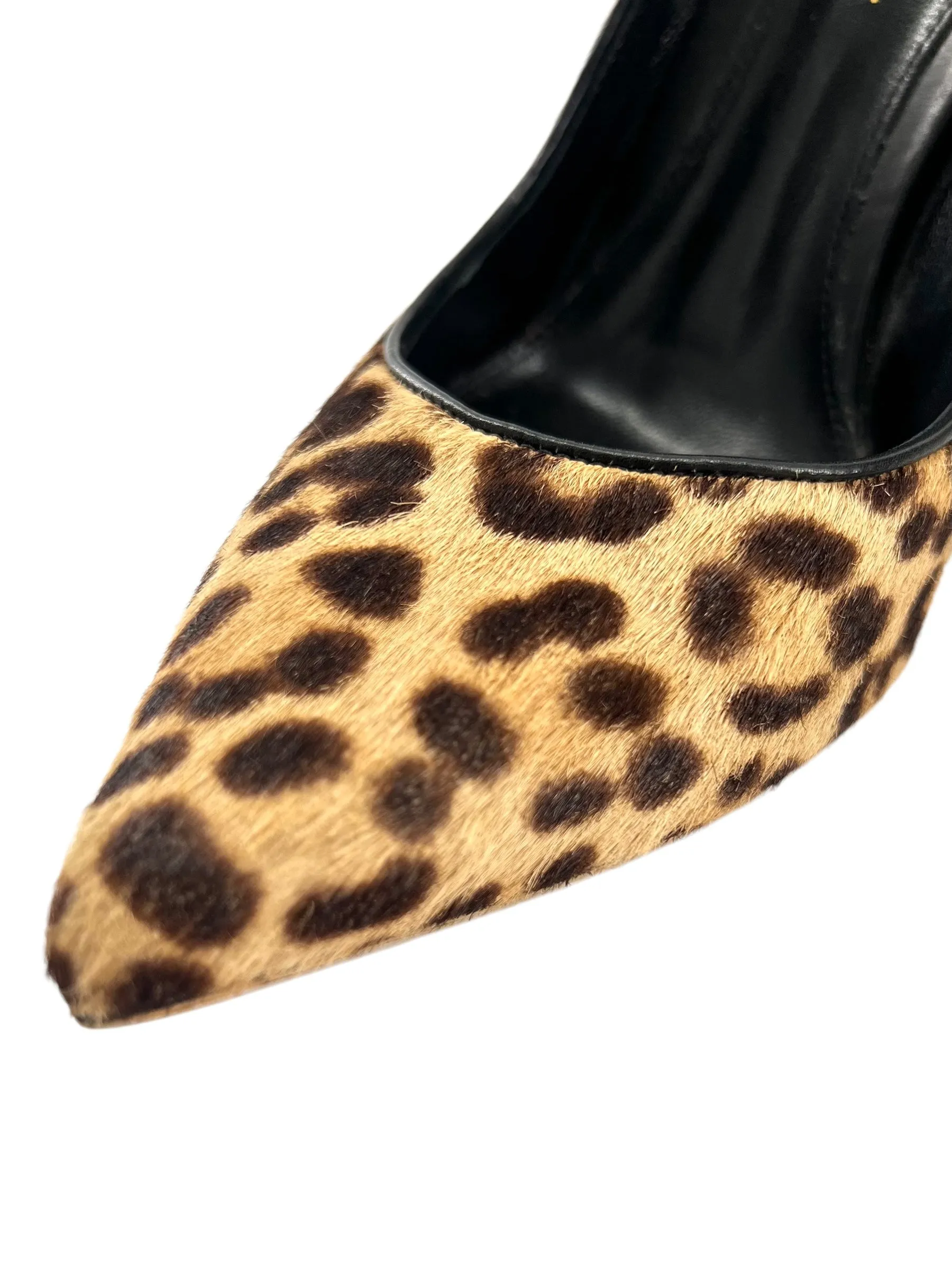 Gianvito Rossi Leopard Print Calf Hair Pumps, 38