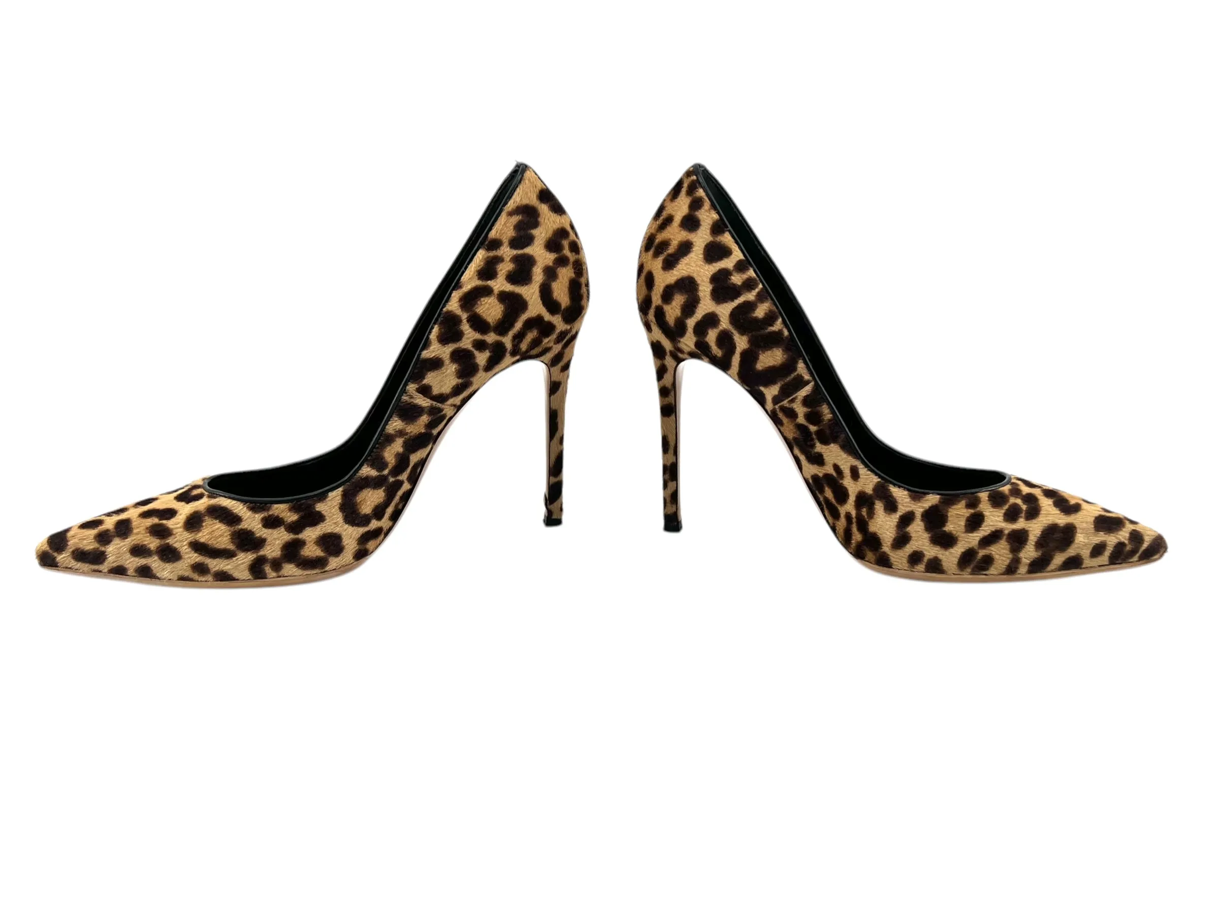 Gianvito Rossi Leopard Print Calf Hair Pumps, 38