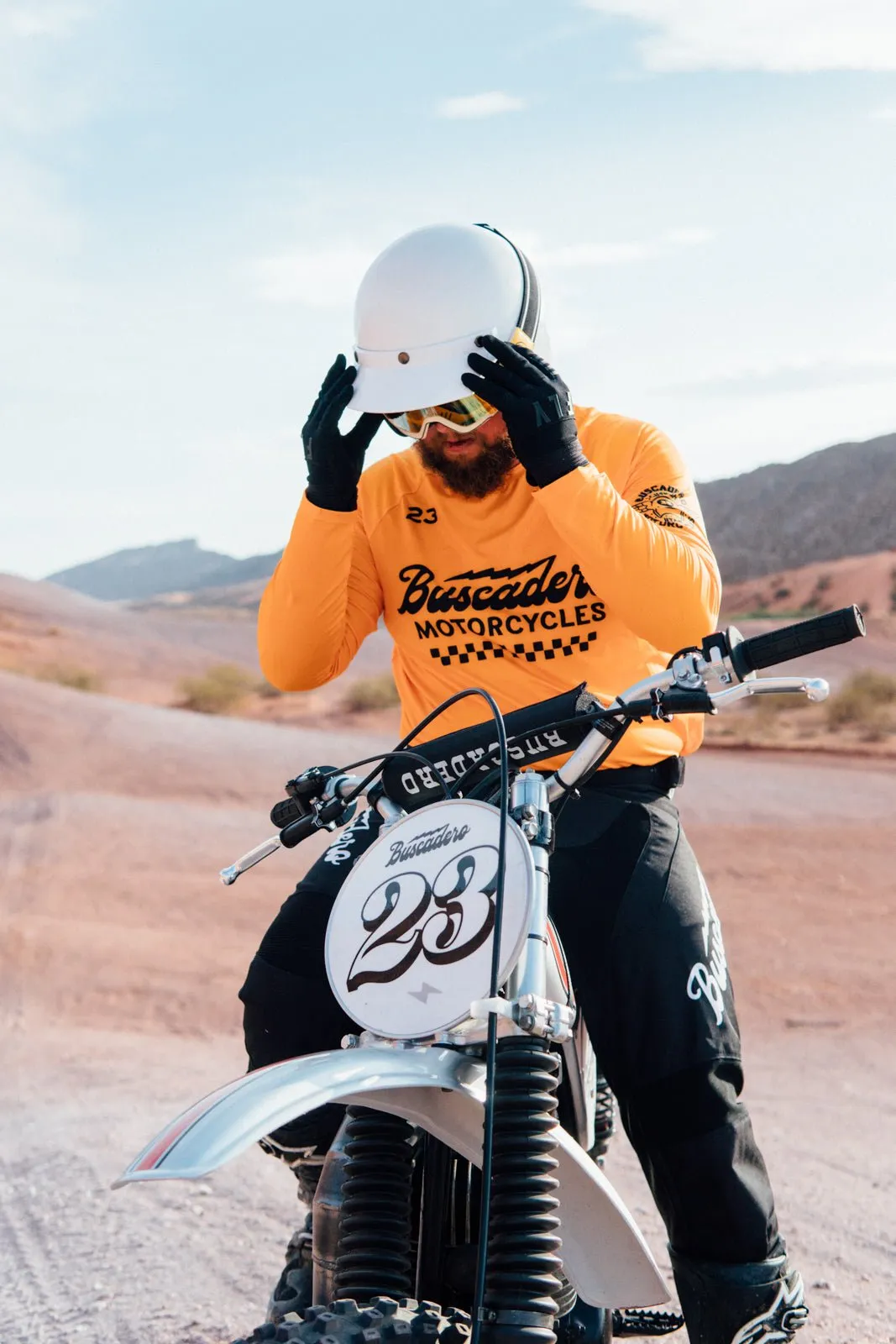Gila Mesh Moto Jersey - Gold