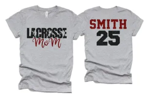 Glitter Lacrosse Mom shirt | Lacrosse Shirts | Glitter Lacrosse Mom shirt | Lacrosse Bling | Lacrosse Spirit Wear | Bella Canvas Tshirt