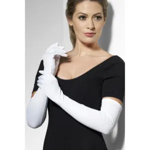 Gloves White, Long