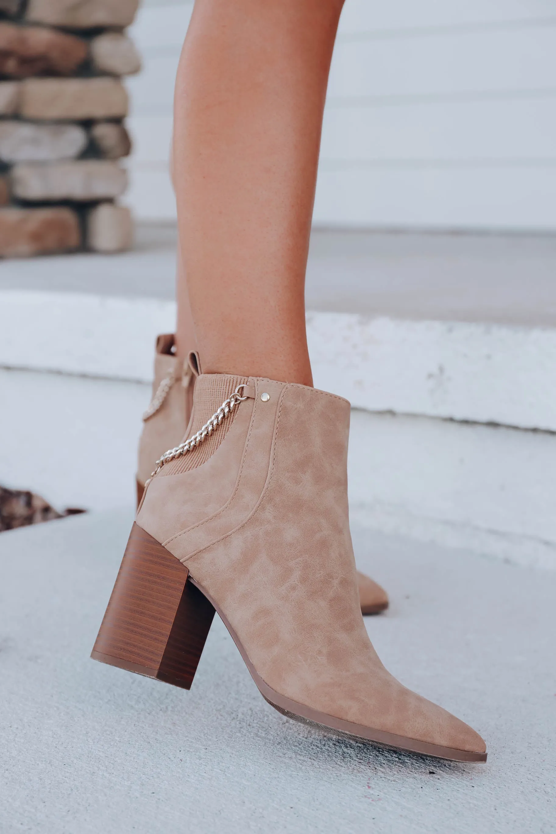 Goddess Ankle Bootie - Wheat- FINAL SALE - Size 5.5