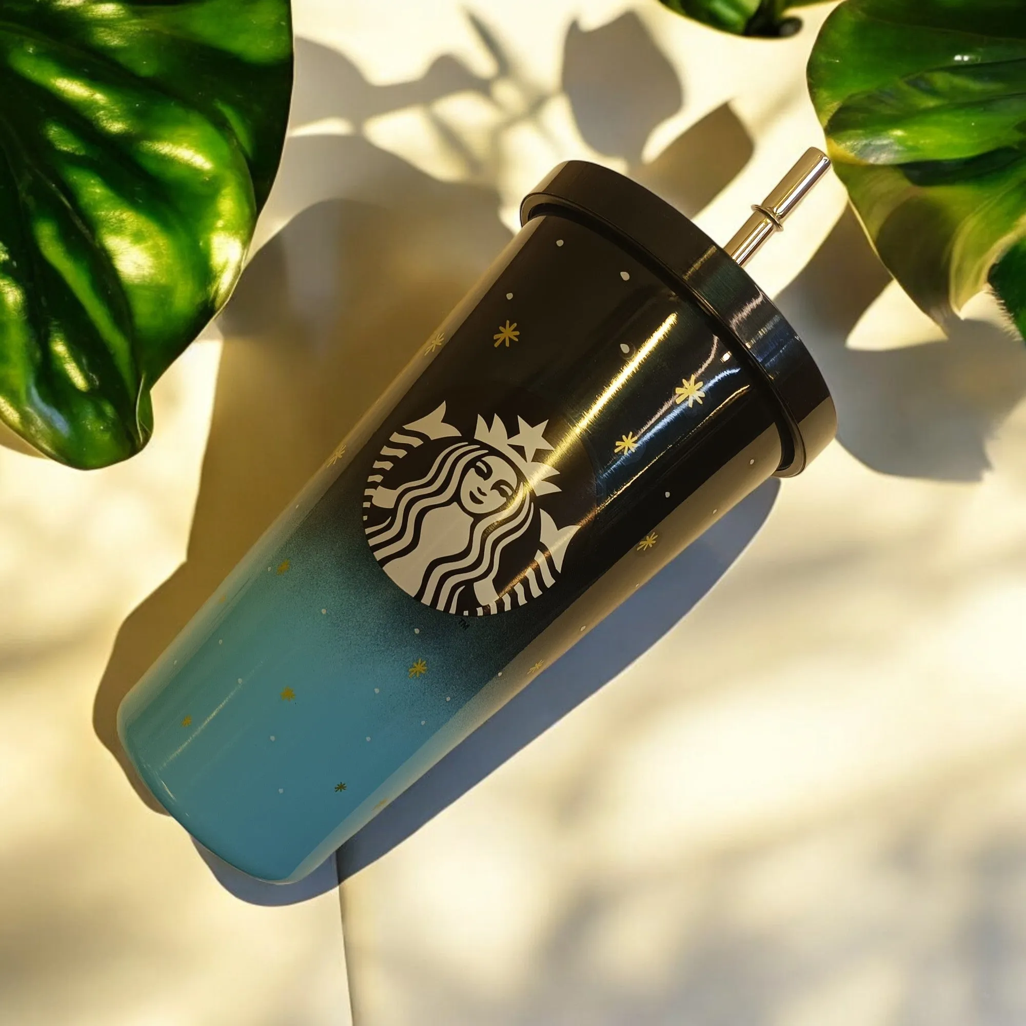 Gradiant Night Sky Blue Stainless Steel Tumbler