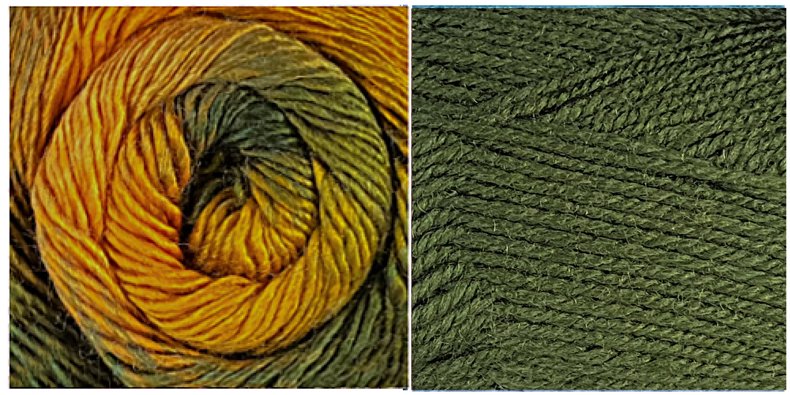 GREEN GRASS   TERRAGON - Falling Leaves Scarf YARN KIT