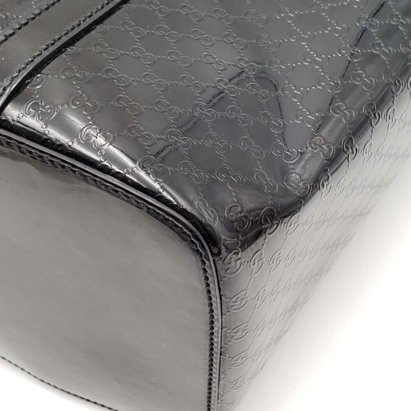 Gucci Patent Leather Tote Bag