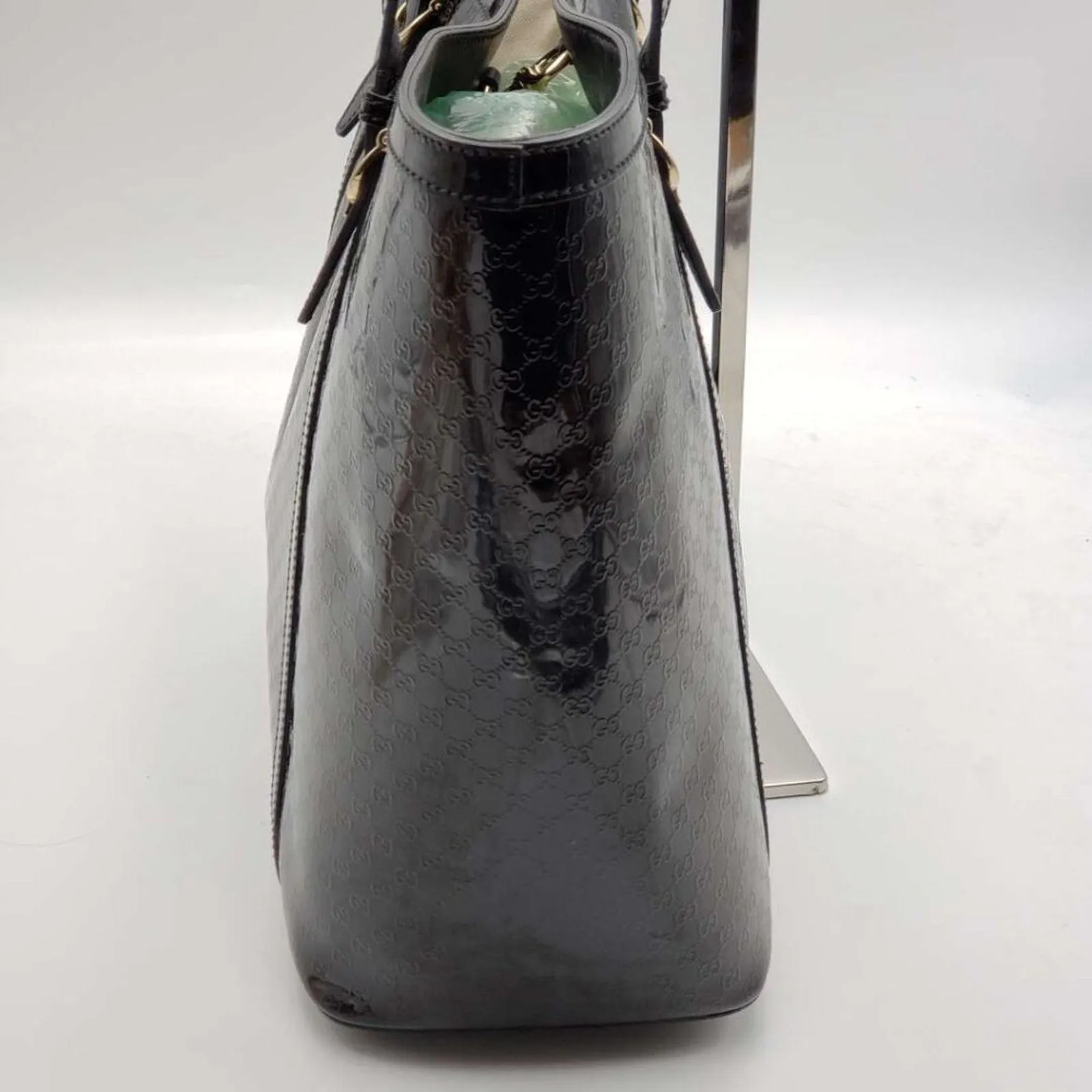 Gucci Patent Leather Tote Bag