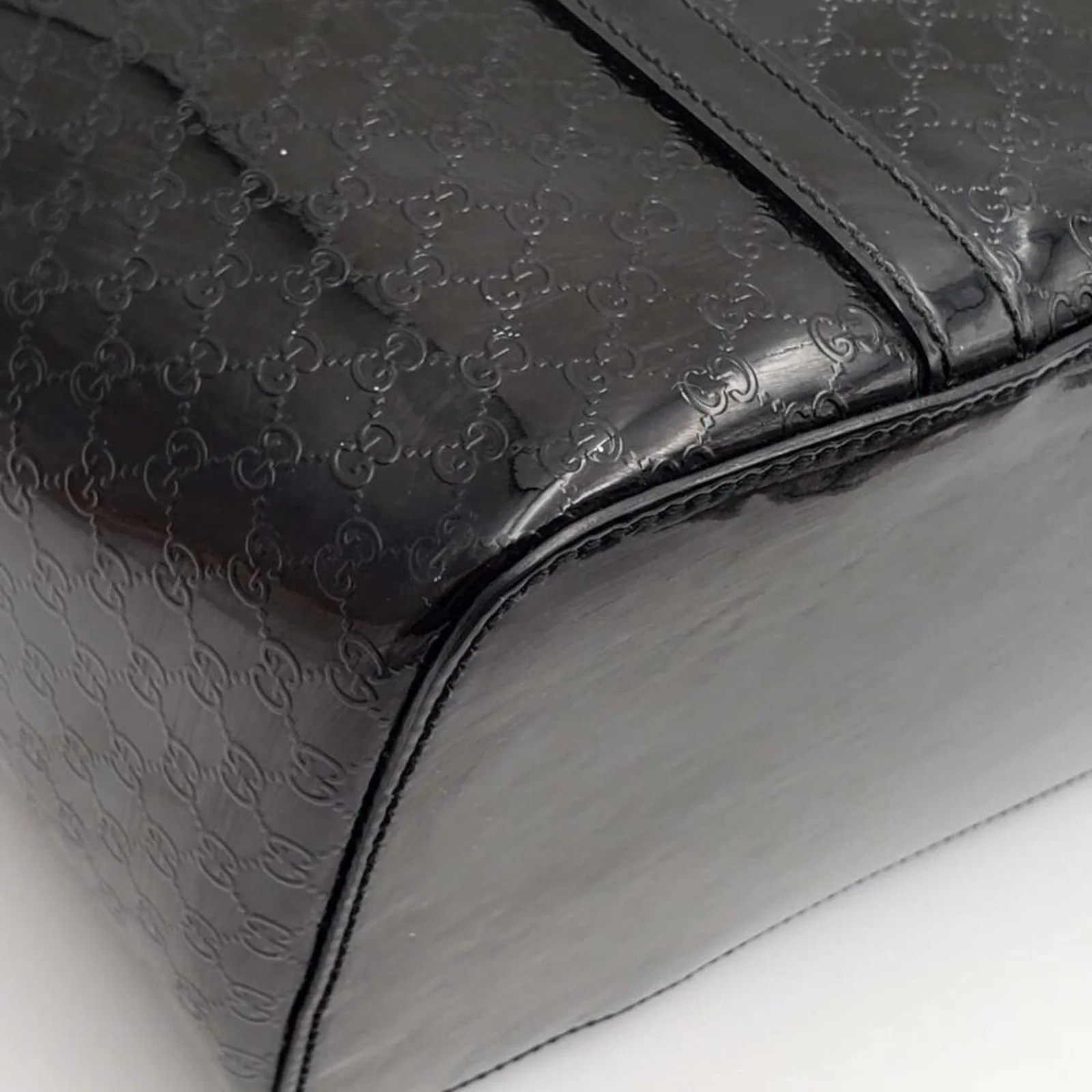 Gucci Patent Leather Tote Bag