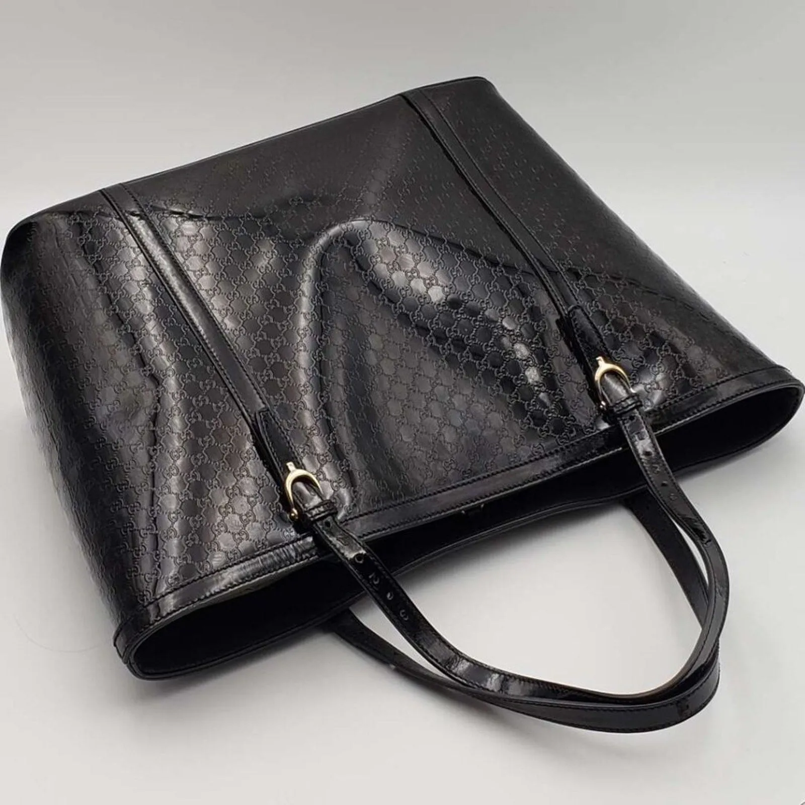 Gucci Patent Leather Tote Bag
