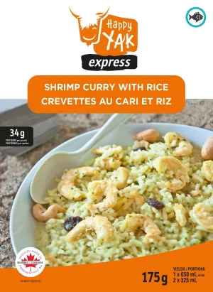 Happy Yak Crevettes au Cari et Riz