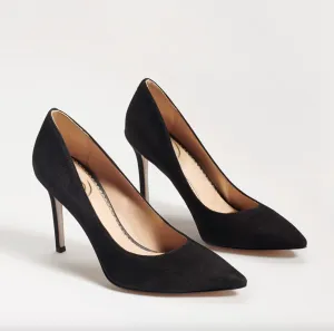 Hazel Pump-Black Suede
