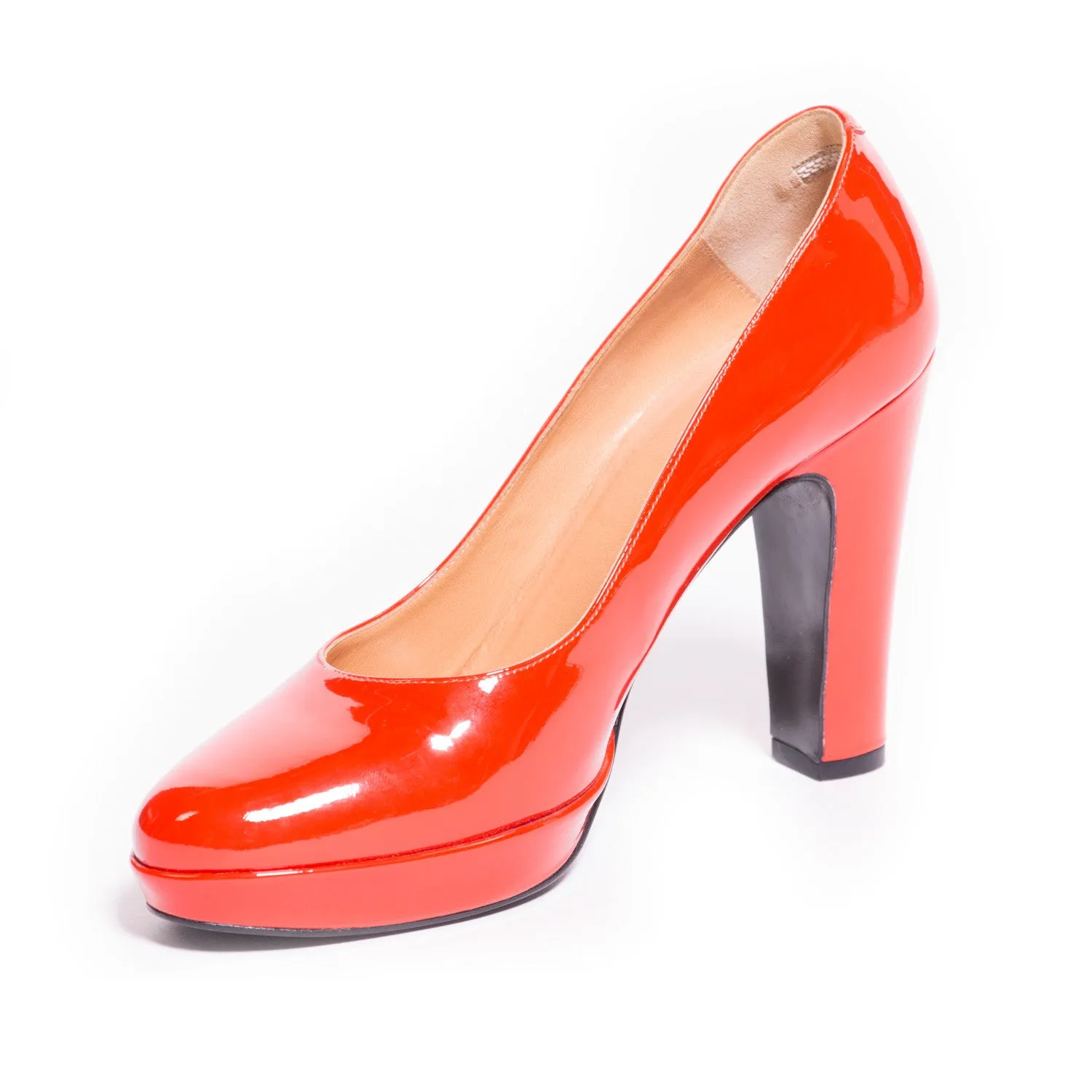 Hermes Red Leather Pumps