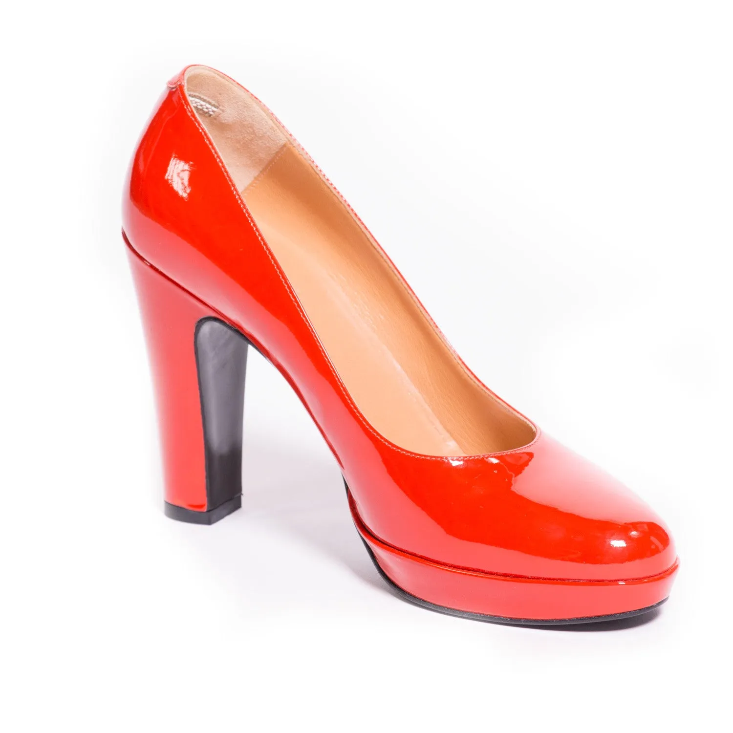 Hermes Red Leather Pumps
