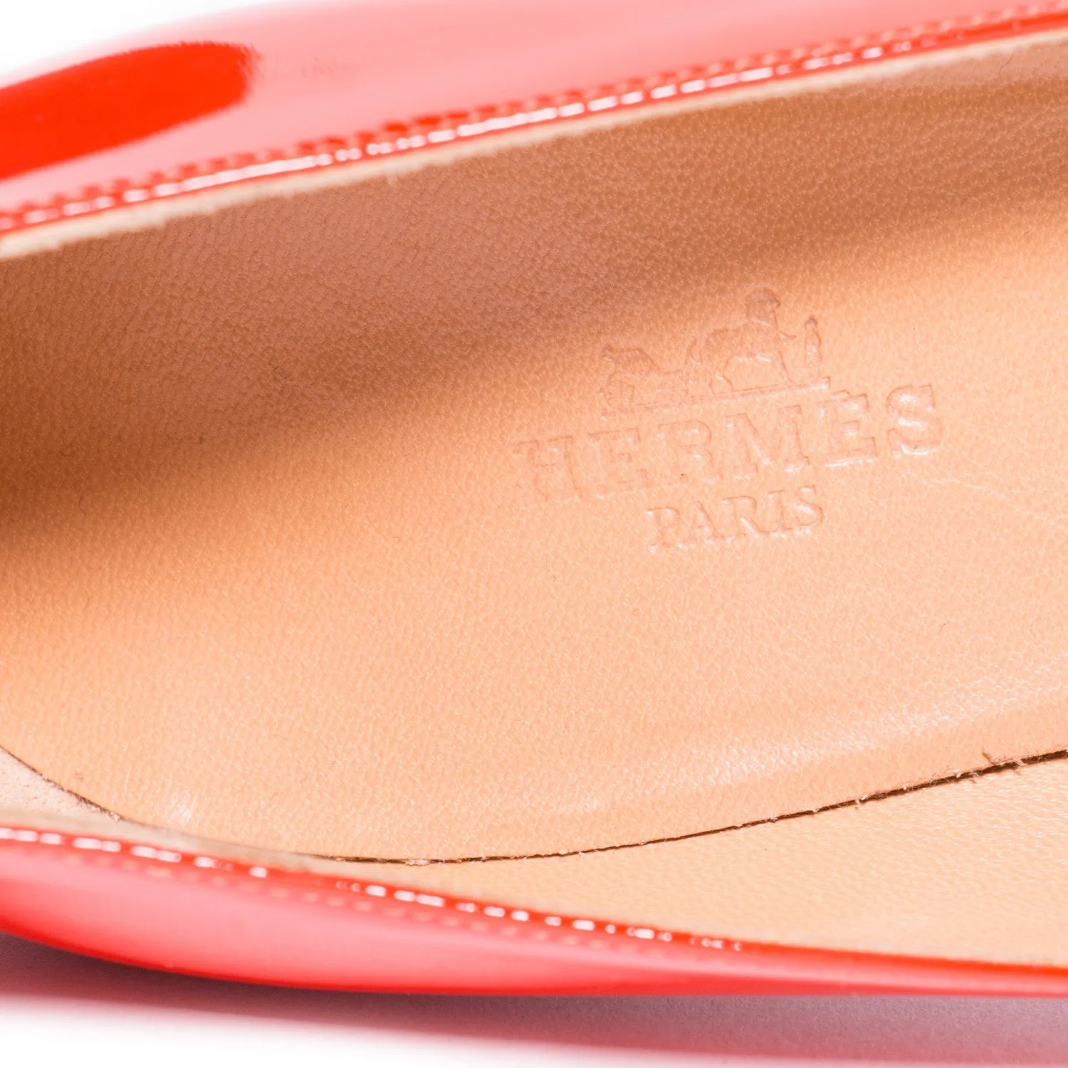 Hermes Red Leather Pumps