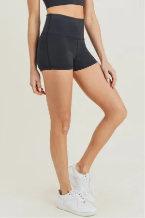Highwaist Short Shorts - Black