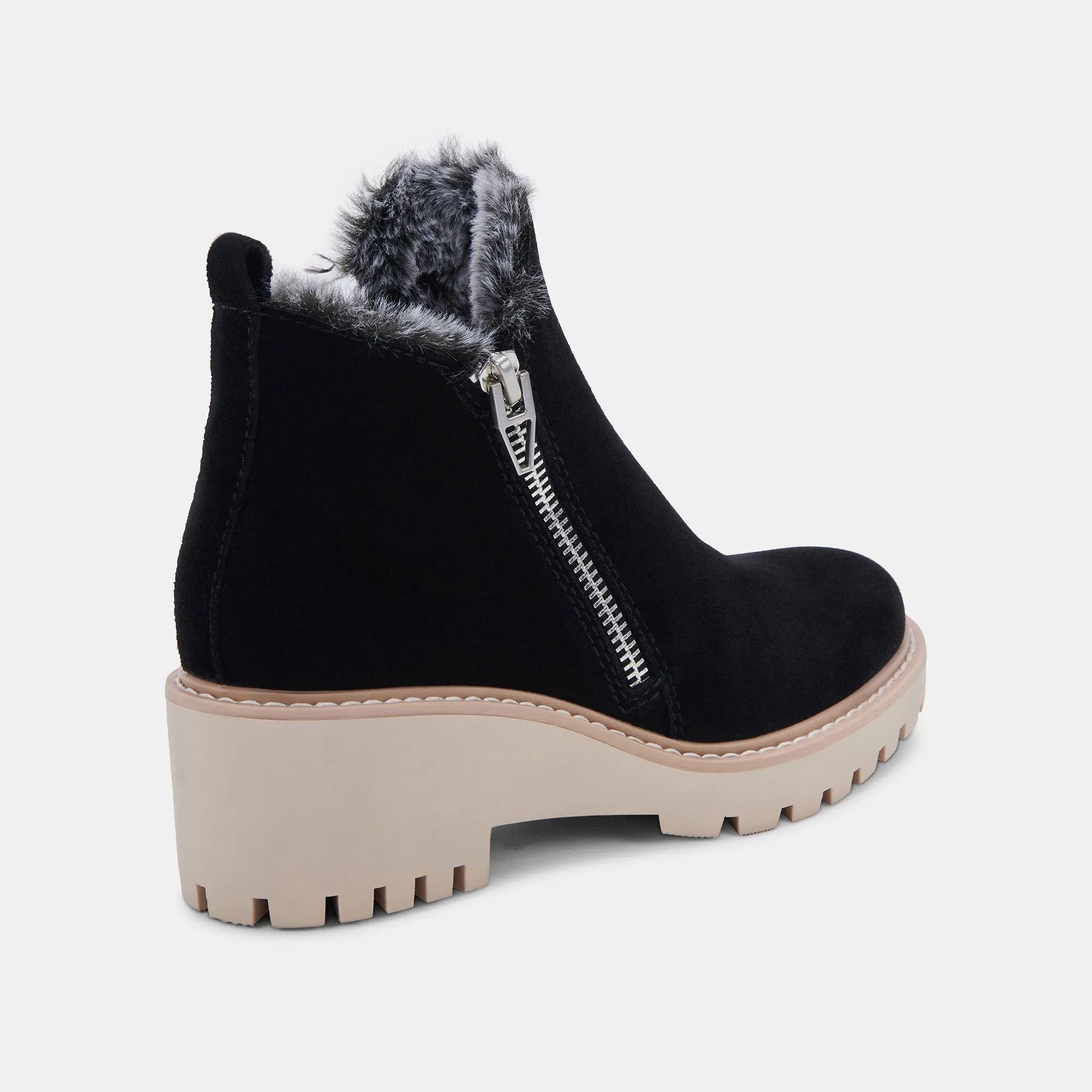 HOLLYN BOOTIES BLACK SUEDE