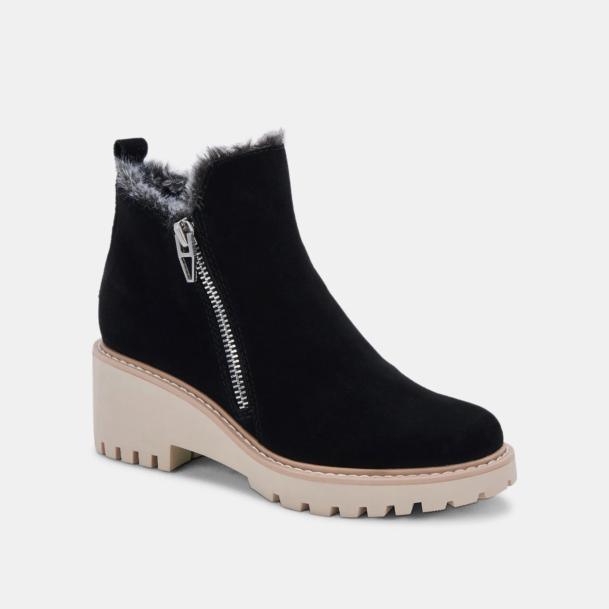 HOLLYN BOOTIES BLACK SUEDE