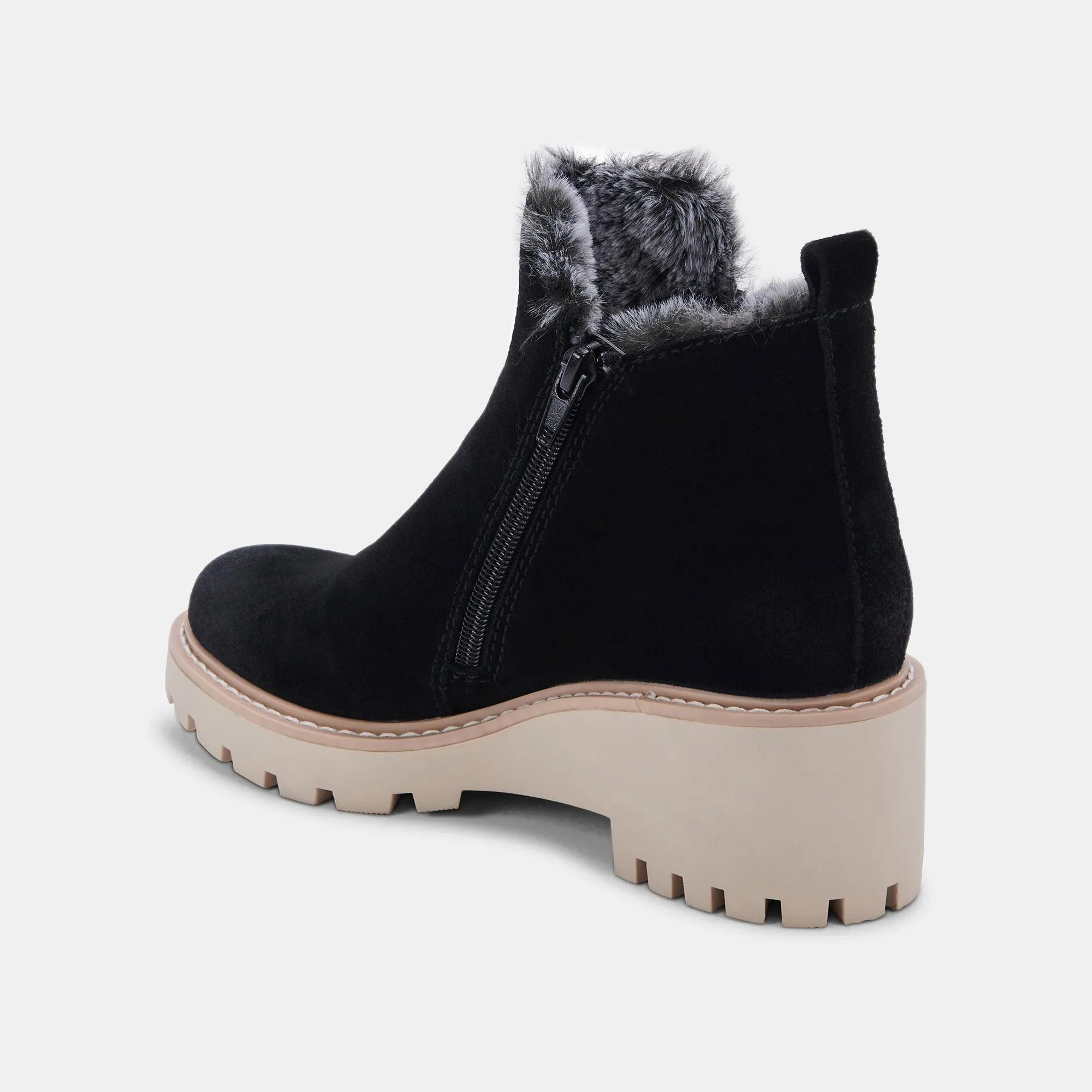 HOLLYN BOOTIES BLACK SUEDE