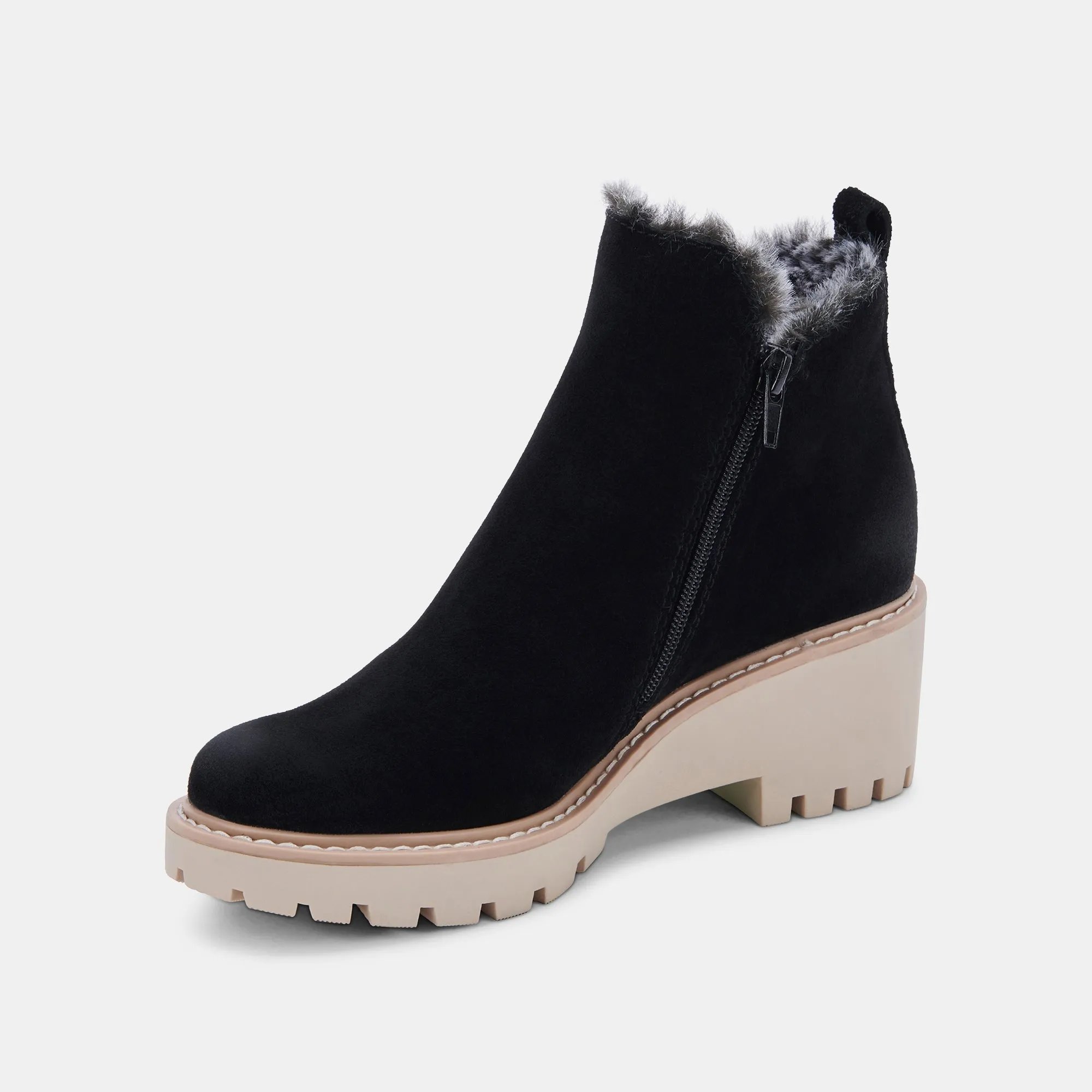 HOLLYN BOOTIES BLACK SUEDE