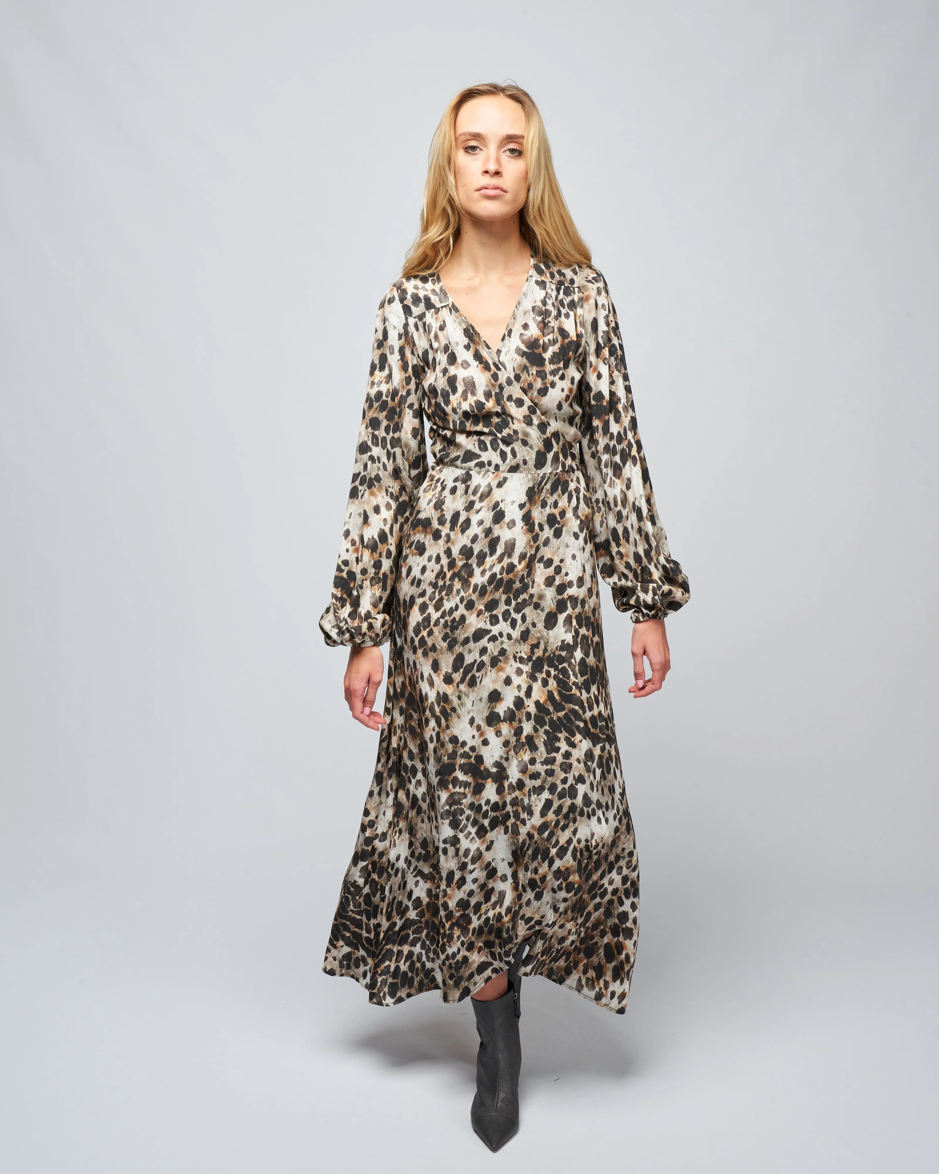 hostess dress - leopard