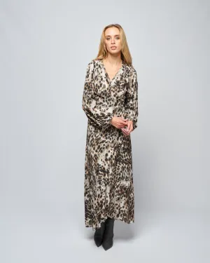hostess dress - leopard