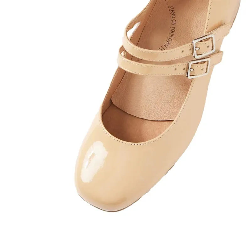 KAROLY W - NUDE PATENT LEATHER