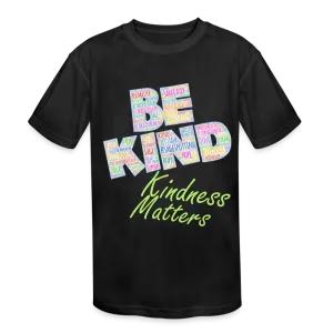 Kids' Athletic T-Shirt - Be Kind, WordCloud