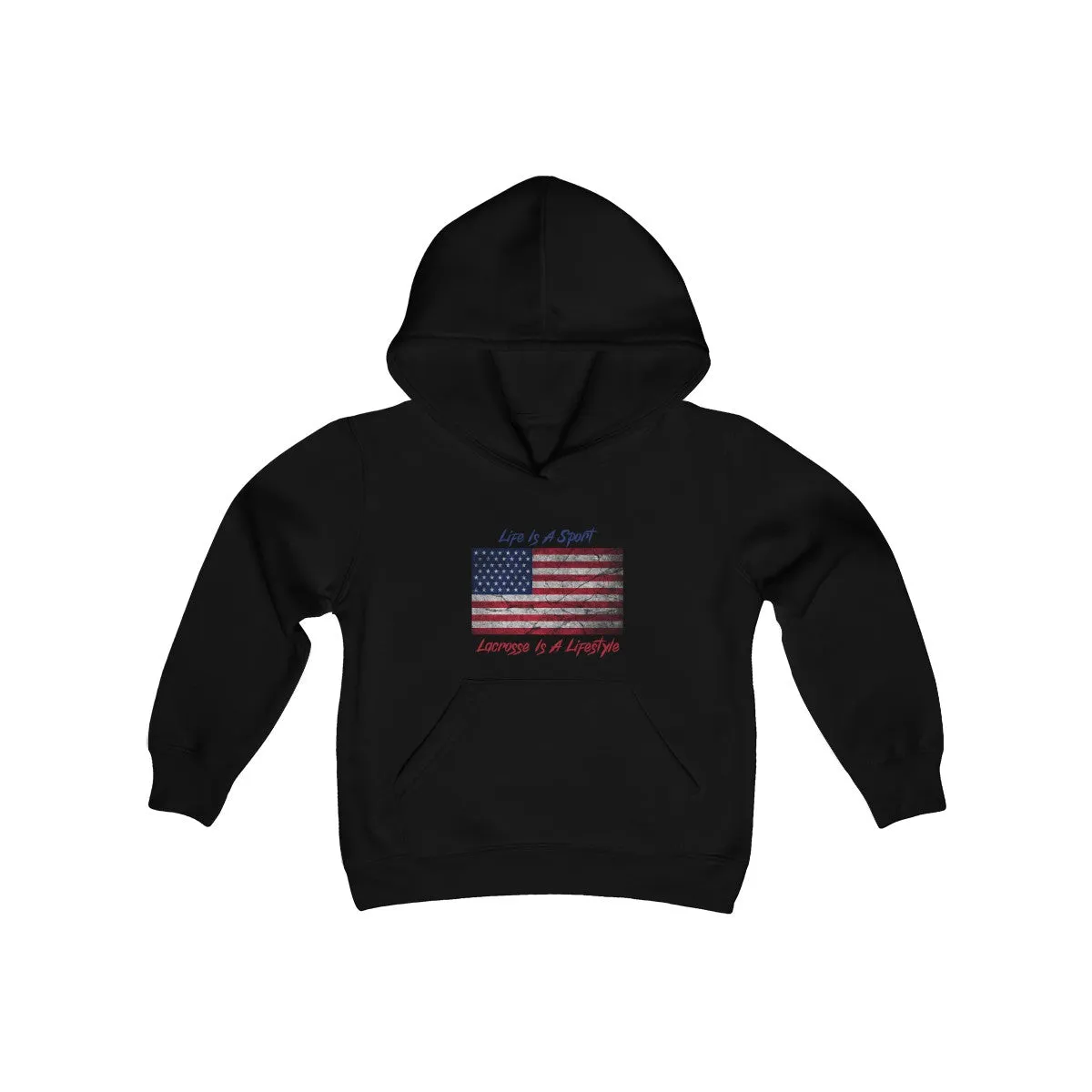 Kids Patriotic Lacrosse Hoodie