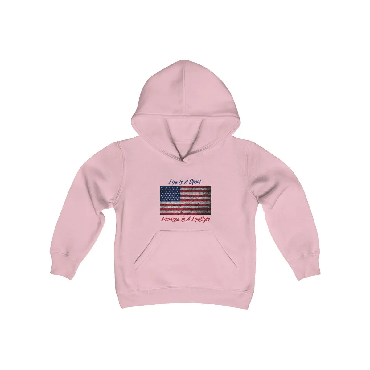 Kids Patriotic Lacrosse Hoodie