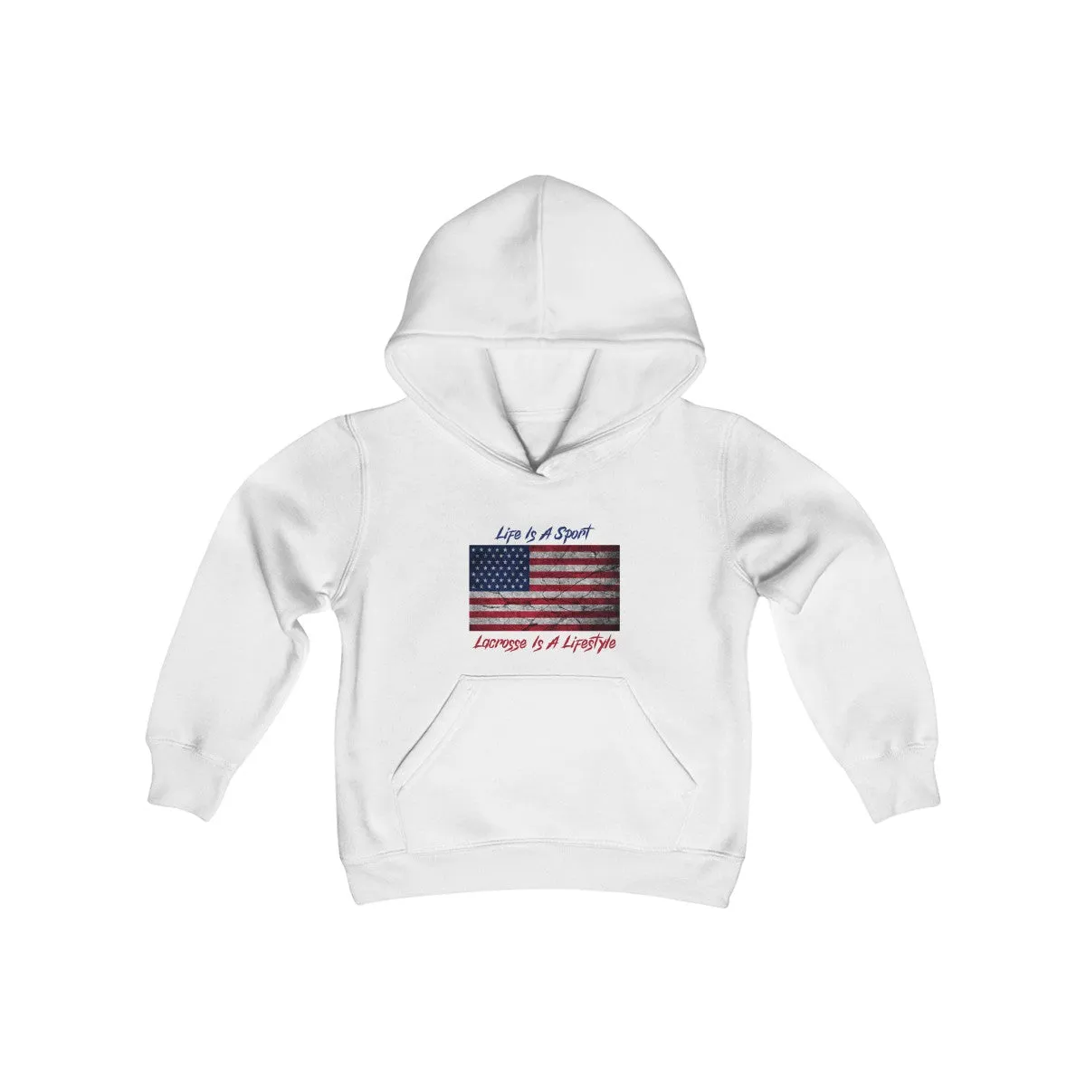 Kids Patriotic Lacrosse Hoodie