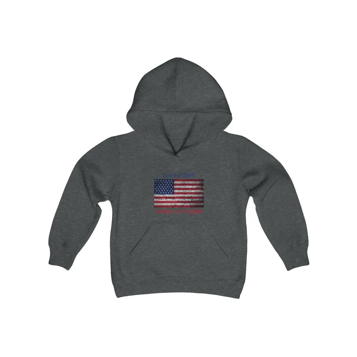 Kids Patriotic Lacrosse Hoodie