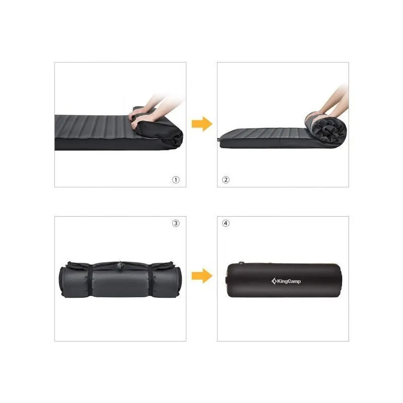 KingCamp - Premium Single Self Inflating Pad (Black)