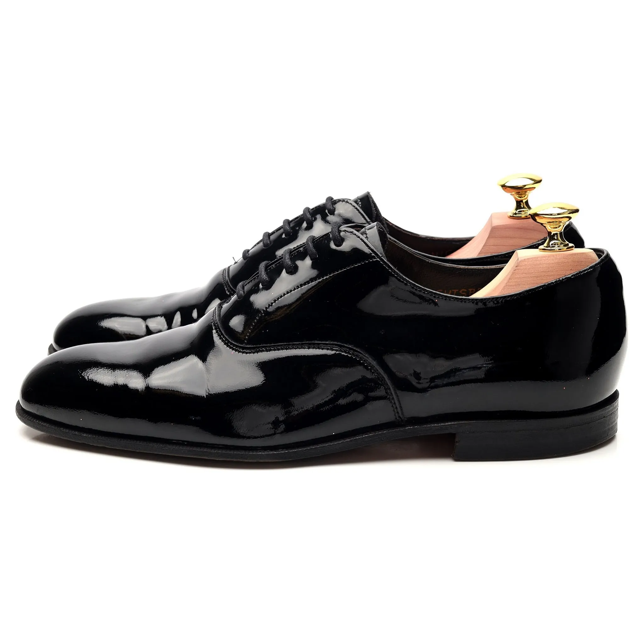 'Knightsbridge' Black Patent Leather Oxford UK 7 F