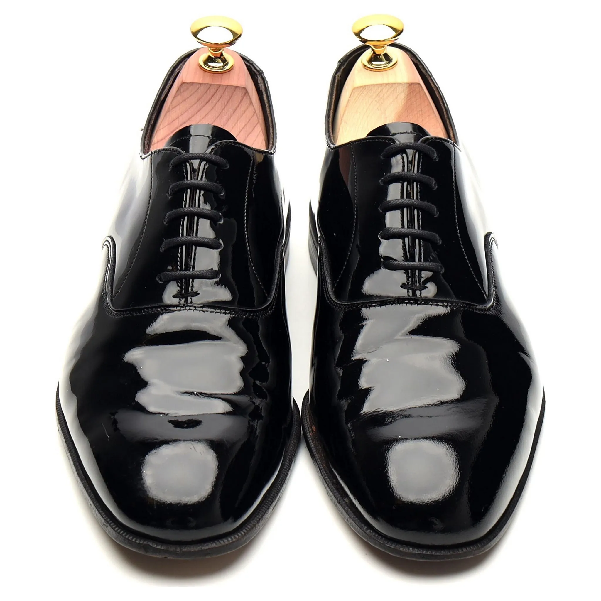 'Knightsbridge' Black Patent Leather Oxford UK 7 F