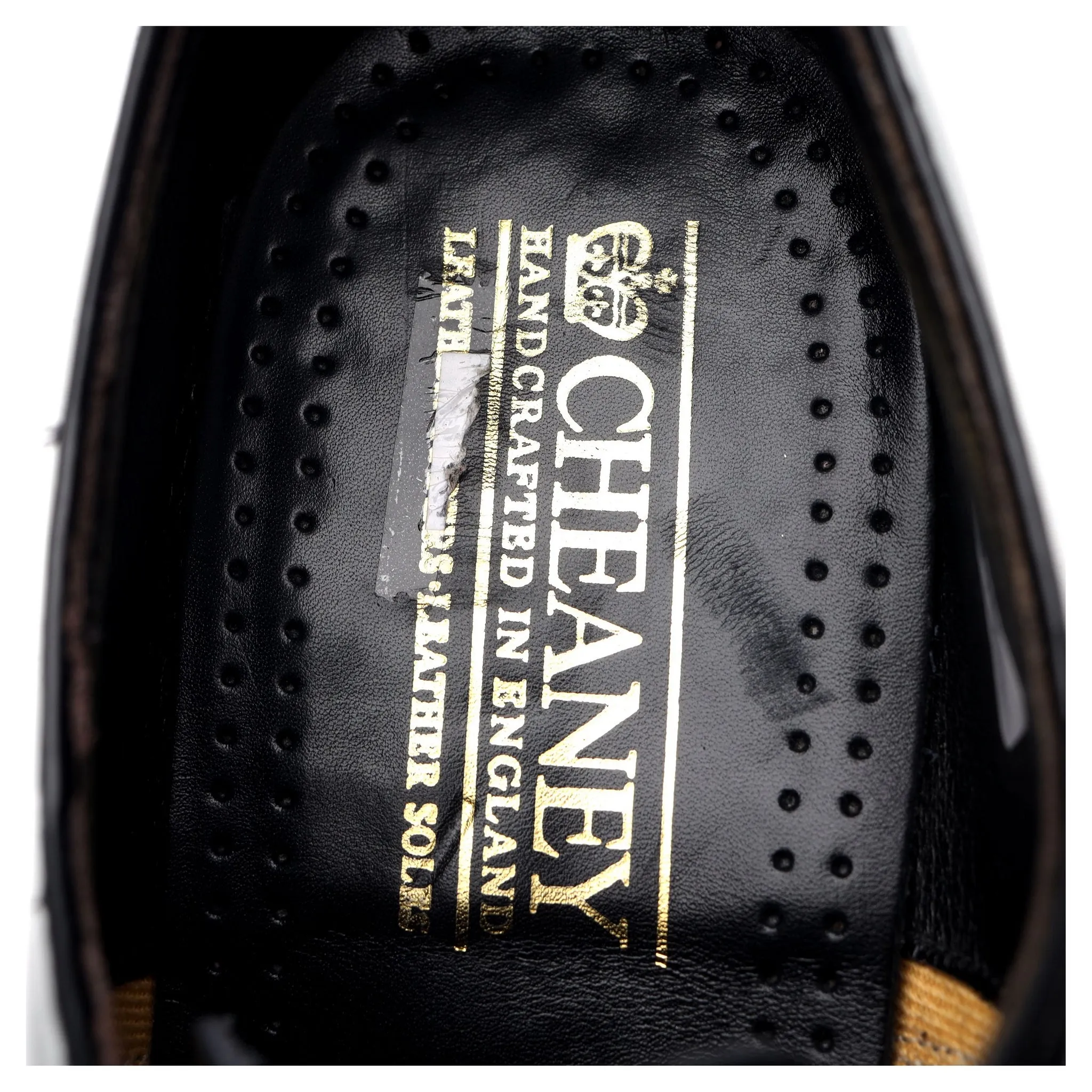 'Knightsbridge' Black Patent Leather Oxford UK 7 F