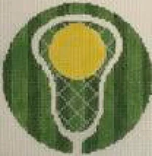 Lacrosse Monogram Round