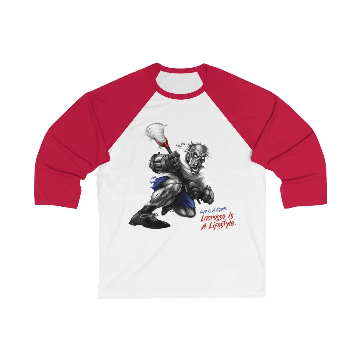 Lacrosse Zombie 3/4 Sleeve T-Shirt