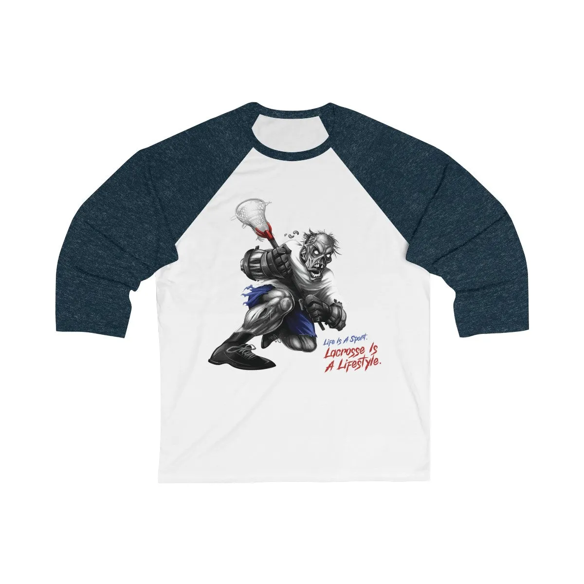 Lacrosse Zombie 3/4 Sleeve T-Shirt