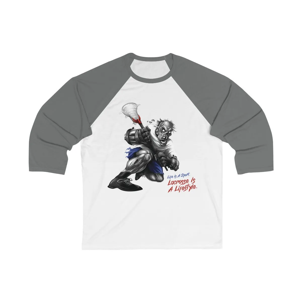 Lacrosse Zombie 3/4 Sleeve T-Shirt