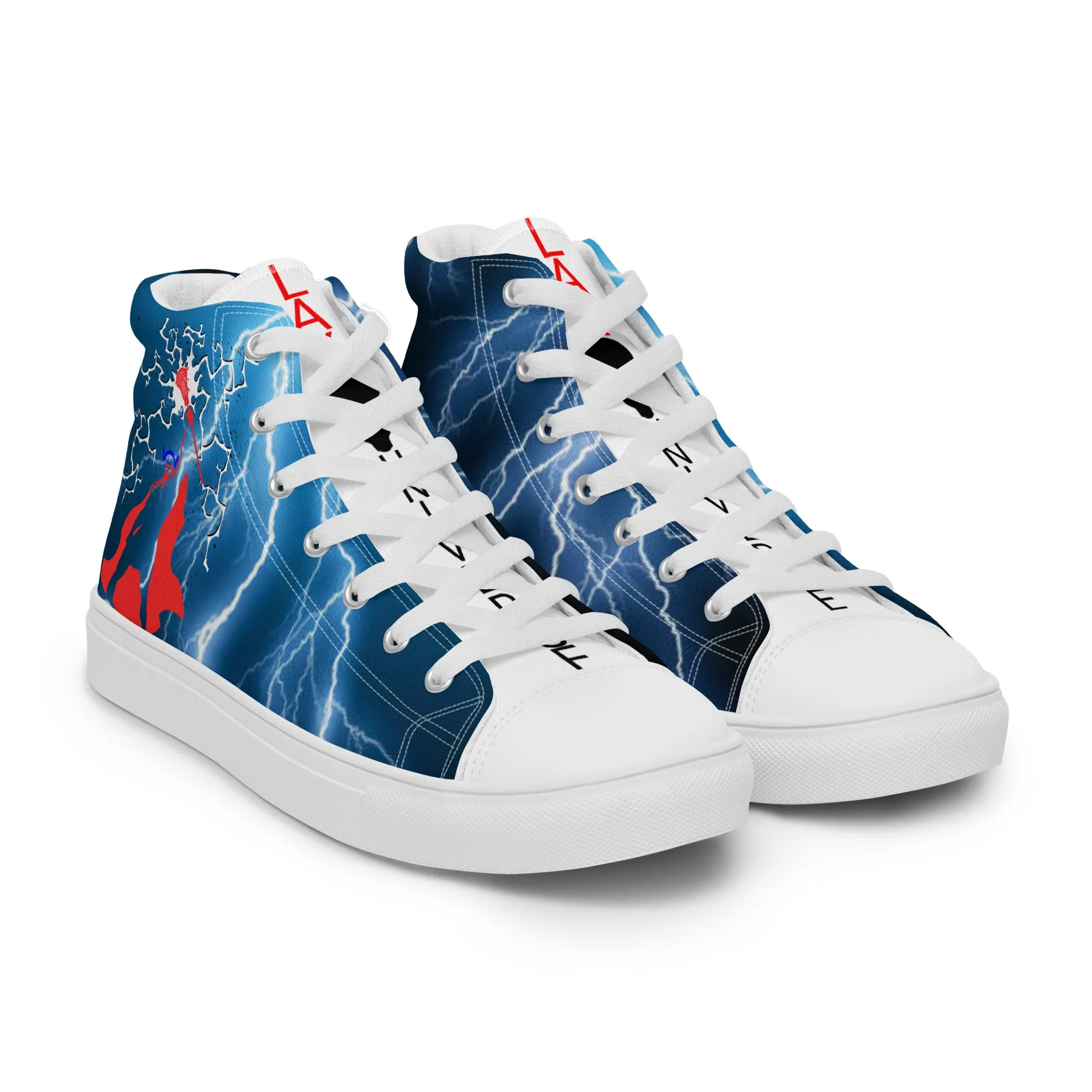 LAXUNIVERSE  "Thor" Men’s high top canvas shoes
