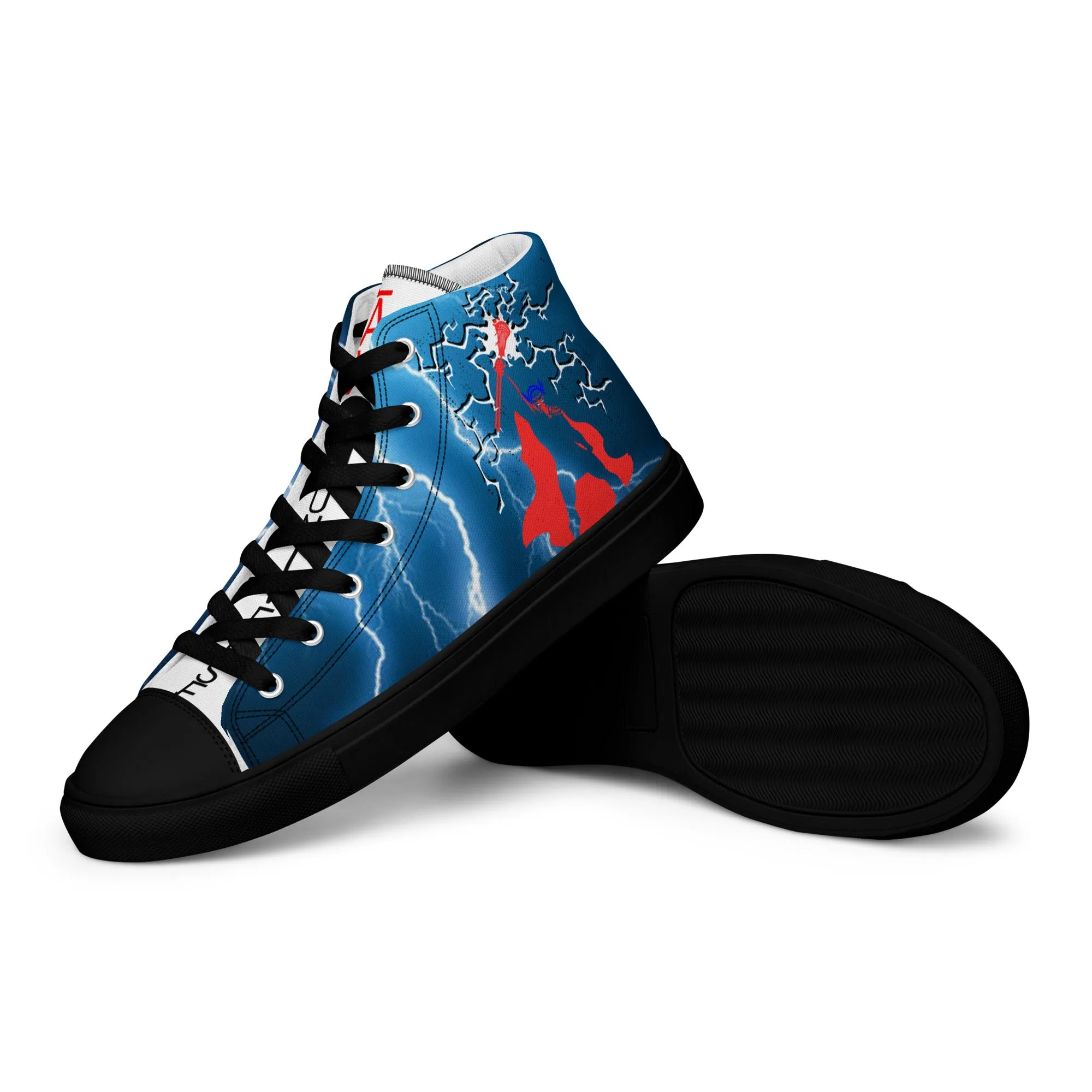 LAXUNIVERSE  "Thor" Men’s high top canvas shoes