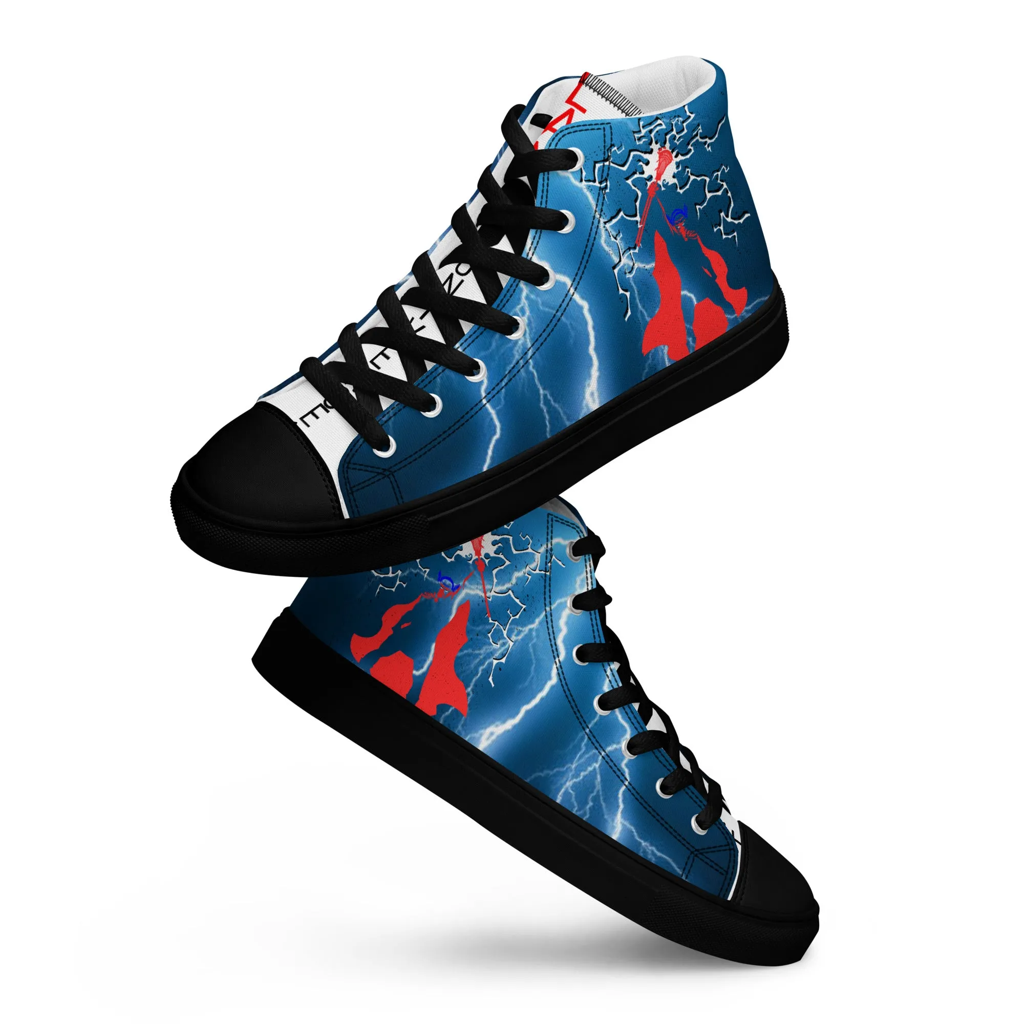 LAXUNIVERSE  "Thor" Men’s high top canvas shoes