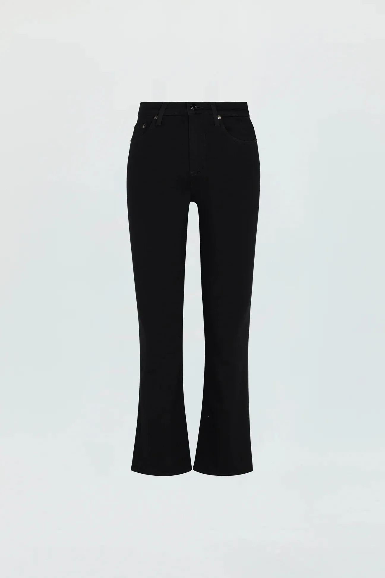 Lennon High Rise Crop Boot in Noir by Pistola