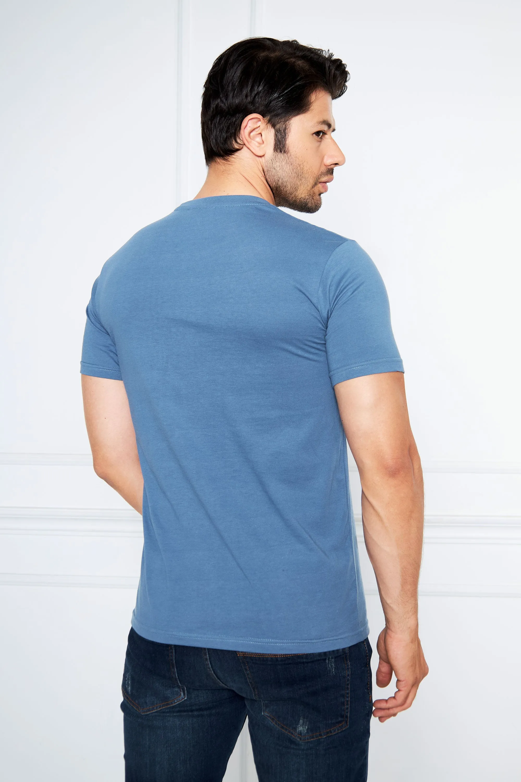 Light Blue T Shirt RN HS