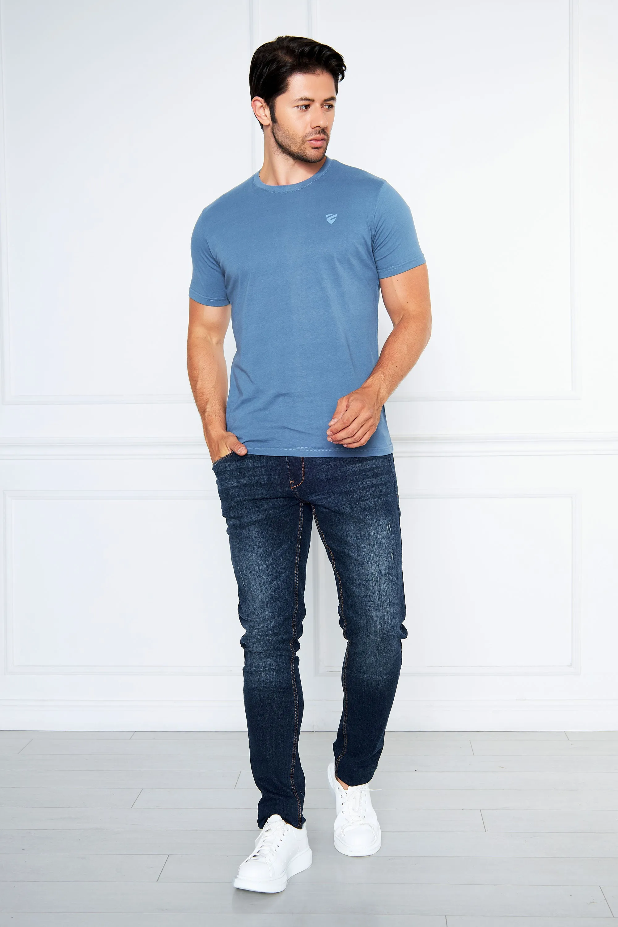 Light Blue T Shirt RN HS