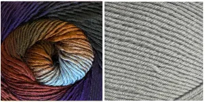 LIGHT GREY   GALAXY - Embossed Phoenix Scarf KIT