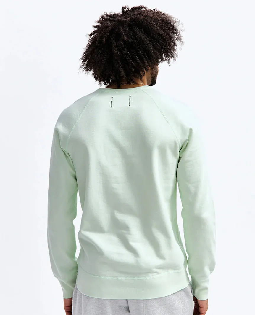 Lightweight Terry Crewneck Aloe