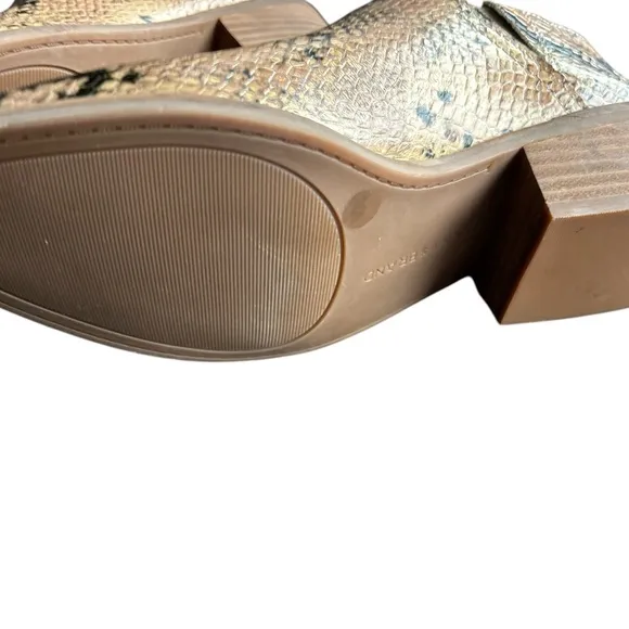 Lucky Brand‎ Women's Fausst Beige Snake Print Ankle Bootie 7
