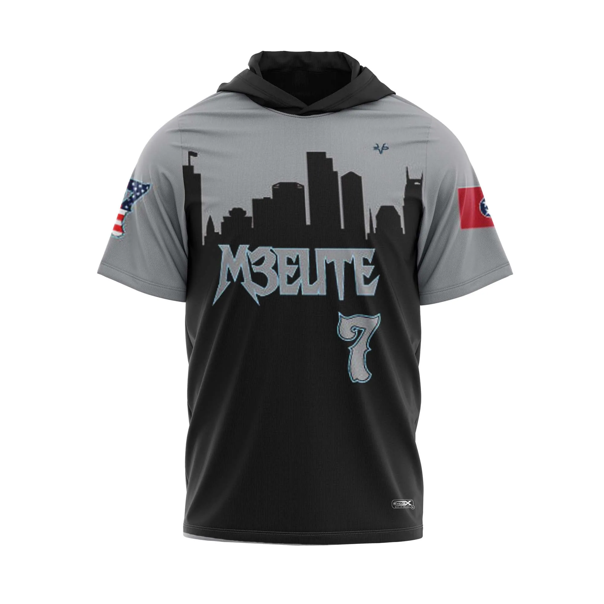 M3 ELITE Baseball Sublimated Lightweight Short Sleeve Hoodie