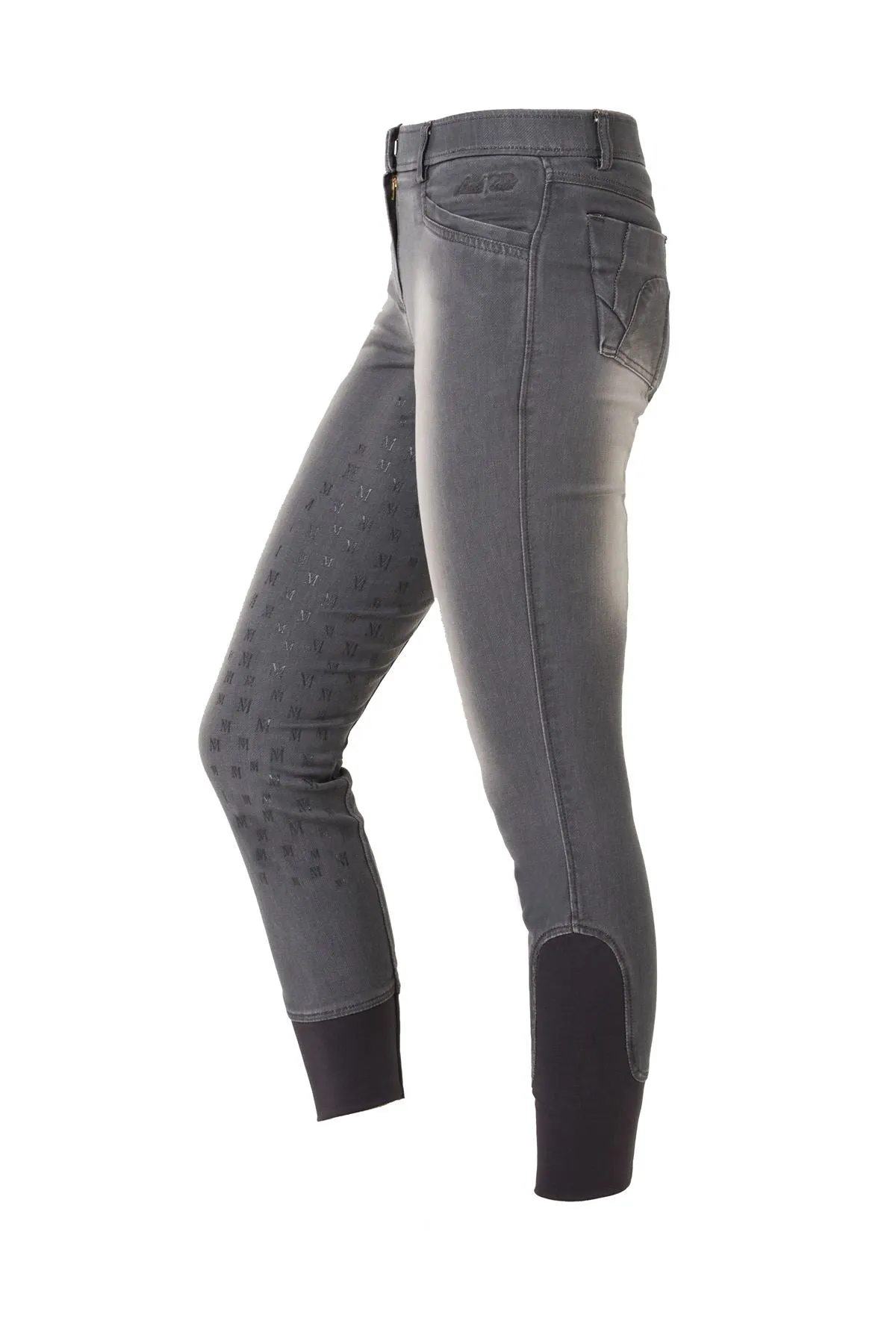 Mark Todd Ladies Silicone Full Seat Denim Breeches